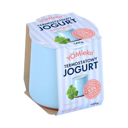JOGURT TERMOSTATOWY NATURALNY 9,5 % BIO 140 g - YOMLEKO