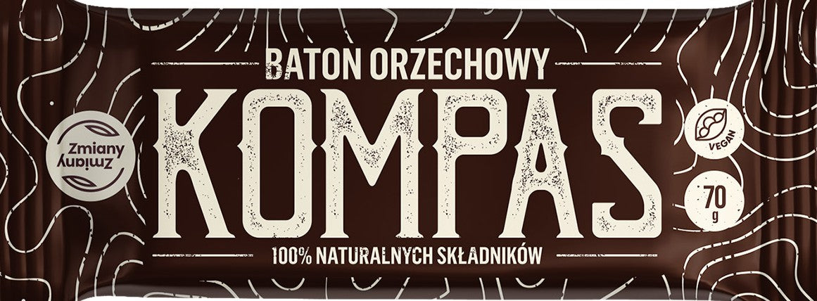 BATON ORZECHOWY KOMPAS BEZGLUTENOWY 70 g - ZMIANY ZMIANY