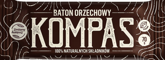 BATON ORZECHOWY KOMPAS BEZGLUTENOWY 70 g - ZMIANY ZMIANY