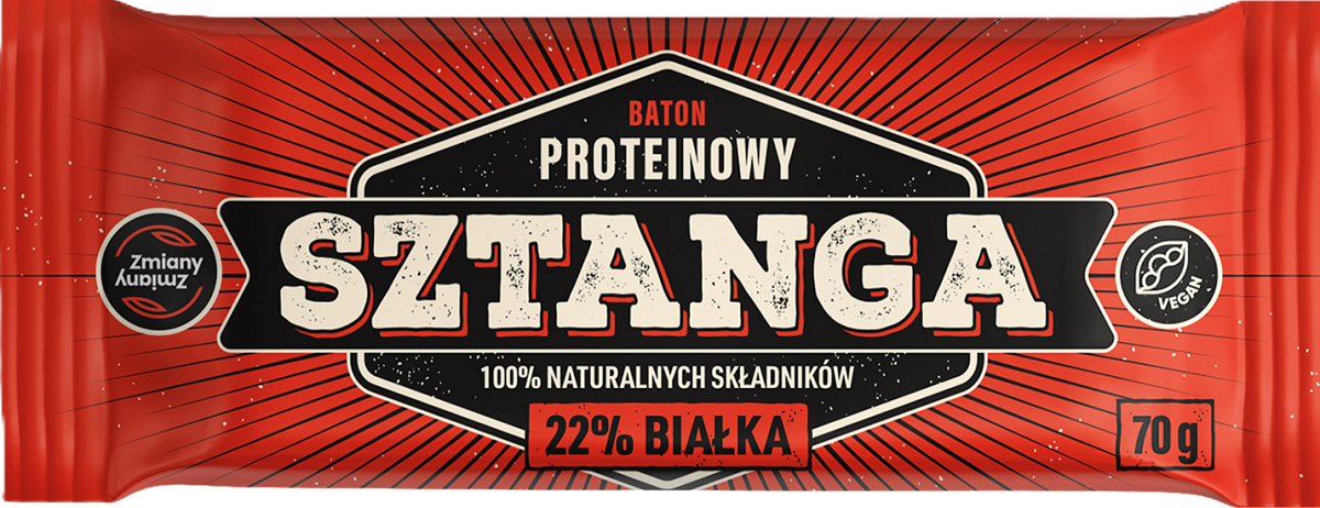 BATON PROTEINOWY SZTANGA BEZGLUTENOWY 70 g - ZMIANY ZMIANY