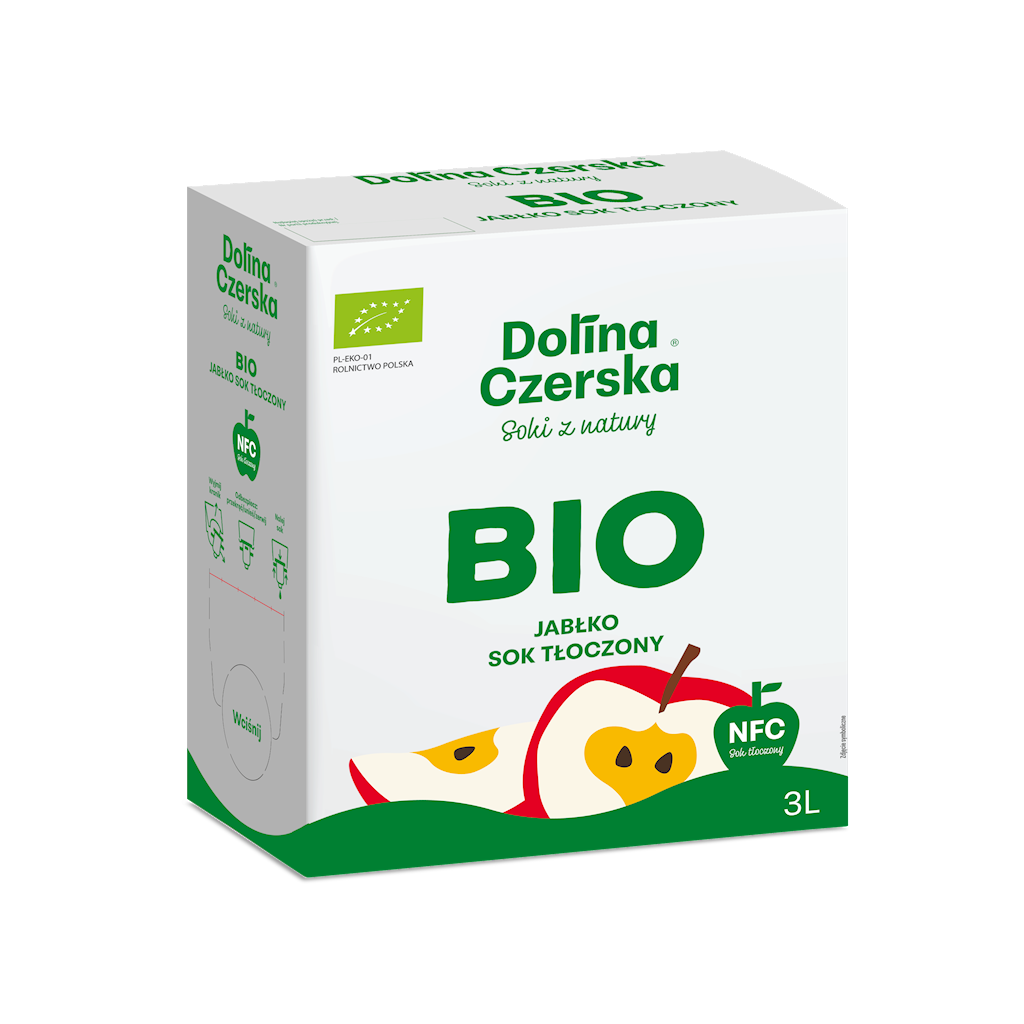 SOK JABŁKOWY NFC BIO 3 L - DOLINA CZERSKA