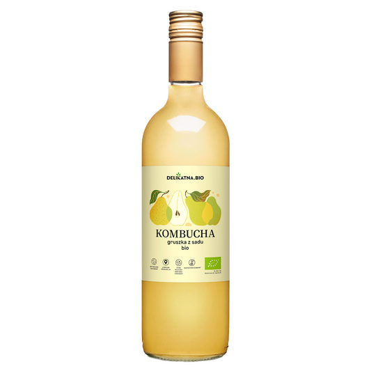 KOMBUCHA GRUSZKOWA BIO 750 ml - DELIKATNA