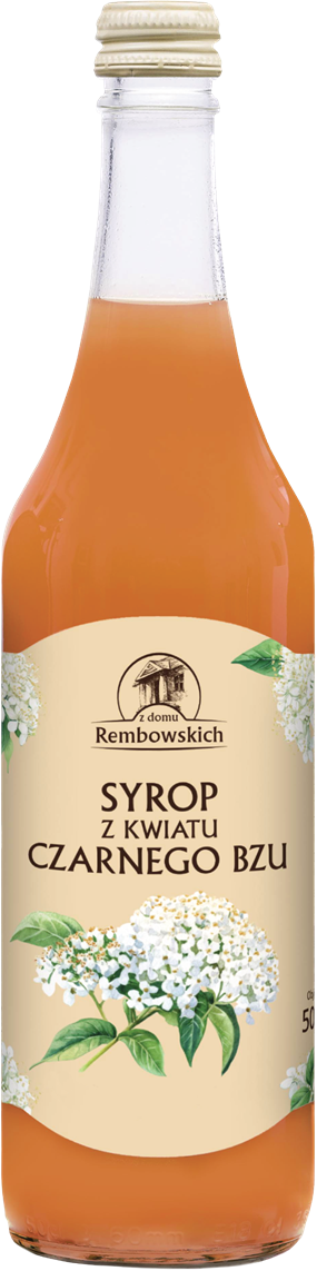 SYROP Z KWIATÓW CZARNEGO BZU 500 ml - REMBOWSCY