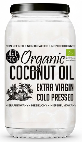 OLEJ KOKOSOWY VIRGIN BIO 1 L - DIET-FOOD