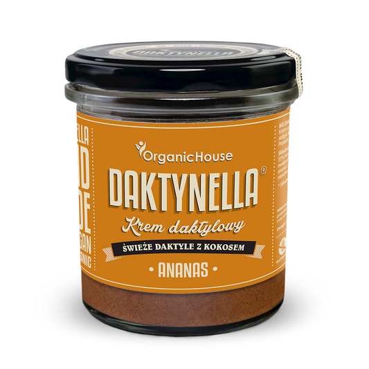 KREM KOKOS - DAKTYLE MEDJOOL - ANANAS BEZGLUTENOWY BIO 280 g...
