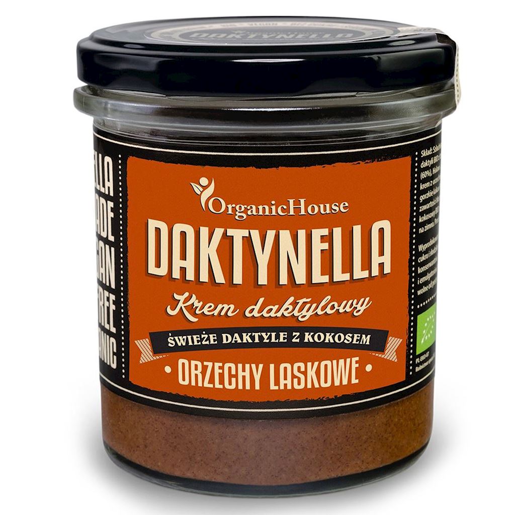 KREM KOKOS - DAKTYLE MEDJOOL - ORZECHY LASKOWE BEZGLUTENOWY BIO 280 g