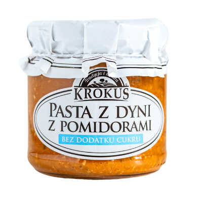 PASTA Z DYNI Z POMIDORAMI 180 g - KROKUS