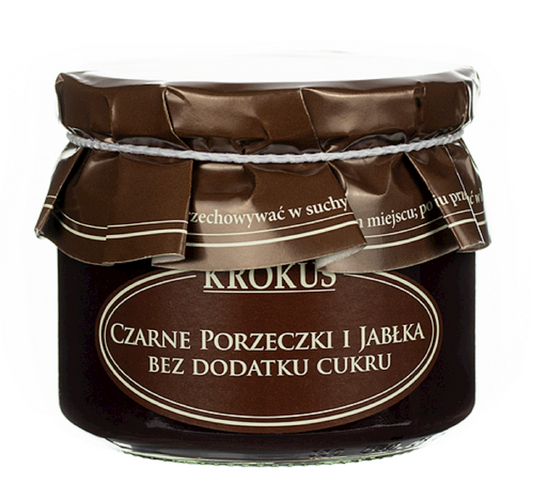 CZARNE PORZECZKI I JABŁKA BEZ DODATKU CUKRÓW BEZGLUTENOWE 310 g - KROKUS