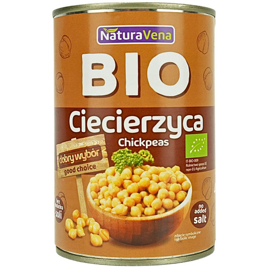 CIECIERZYCA W ZALEWIE BEZ DODATKU SOLI BIO 400 g (240 g) - NATURAVENA