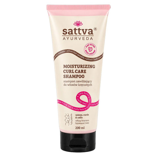 SZAMPON NAWILŻAJĄCY DO WŁOSÓW KRĘCONYCH 200 ml - SATTVA (AYURVEDA)