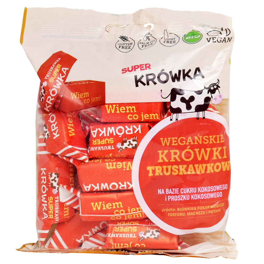KRÓWKI TRUSKAWKOWE BEZMLECZNE BEZGLUTENOWE BIO 150 g - ME GUSTO (SUPER...