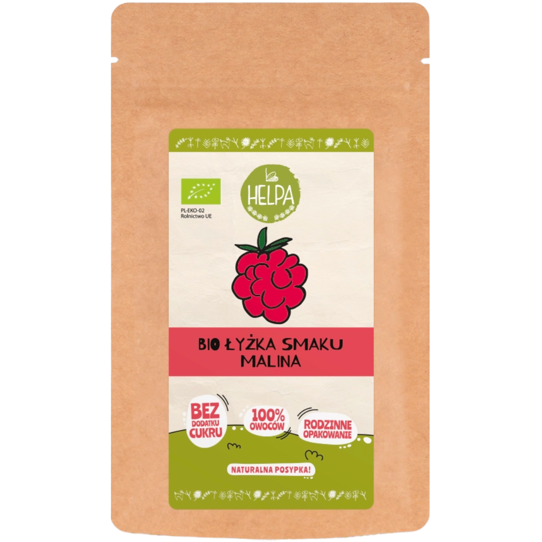 ŁYŻKA SMAKU MALINA (LIOFILIZOWANA SPROSZKOWANA MALINA) BIO 40 g - HELPA