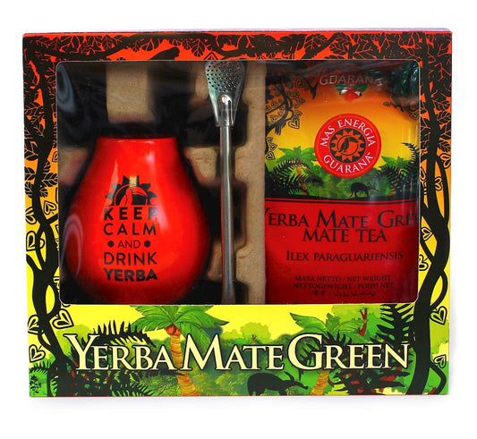ZESTAW EXCLUSIVE (YERBA MATE MAS ENERGIA GUARANA 400 g, MATERO...