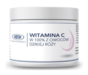 WITAMINA C Z DZIKIEJ RÓŻY W PROSZKU (1000 mg) 300 g - JANTAR