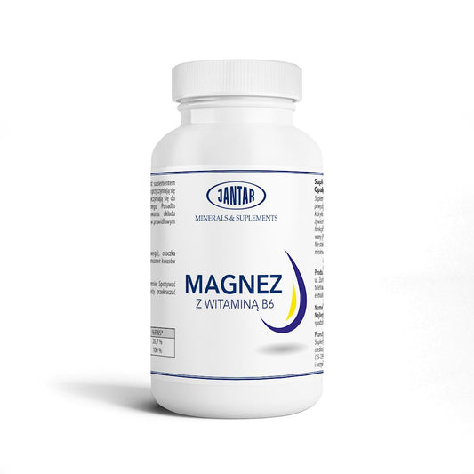 MAGNEZ + WITAMINA B6 90 KAPSUŁEK - JANTAR