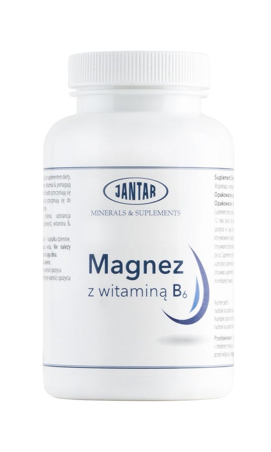MAGNEZ + WITAMINA B6 60 KAPSUŁEK - JANTAR