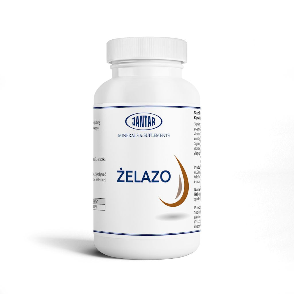 ŻELAZO (20 mg) 60 KAPSUŁEK - JANTAR