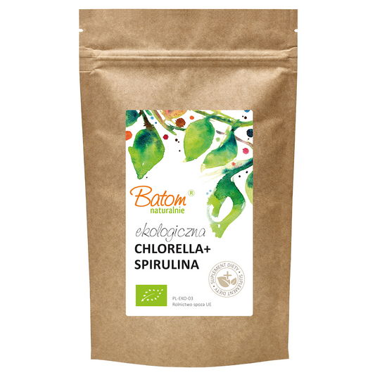 CHLORELLA + SPIRULINA BIO 500 TABLETEK - BATOM