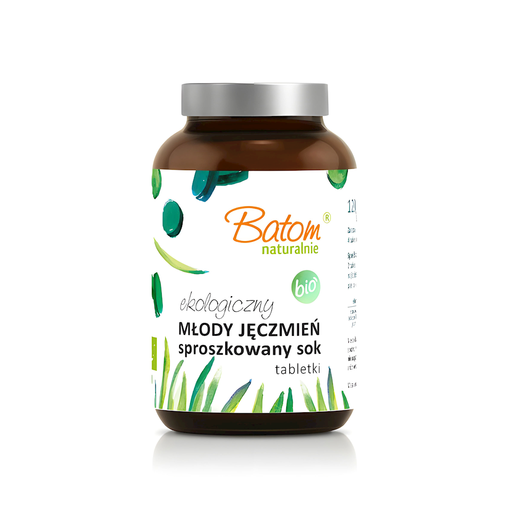 SOK Z MŁODEGO JĘCZMIENIA SPROSZKOWANY BIO (500 mg) 240 TABLETEK - BATOM