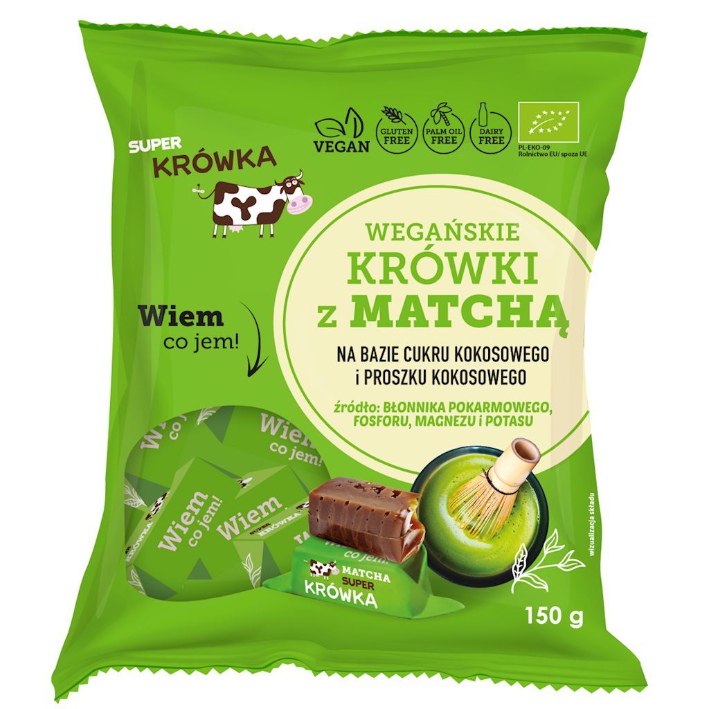 KRÓWKI Z MATCHĄ BEZMLECZNE BEZGLUTENOWE BIO 150 g - ME GUSTO (SUPER...