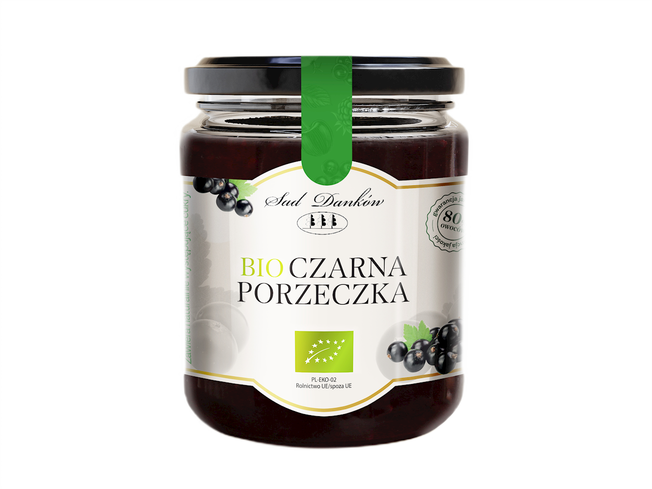 CZARNA PORZECZKA 80 % BIO 260 g - SAD DANKÓW