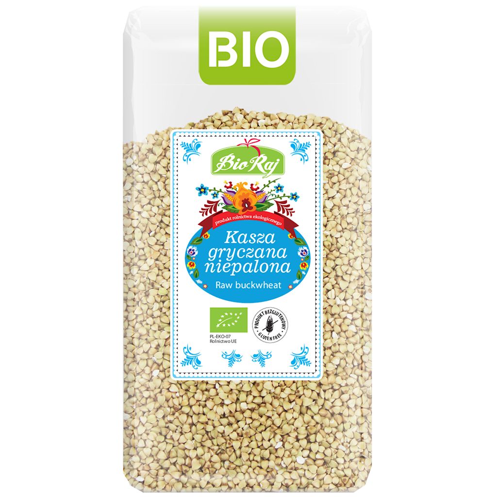 KASZA GRYCZANA NIEPALONA BEZGLUTENOWA BIO (POLSKA) 500 g - BIO RAJ