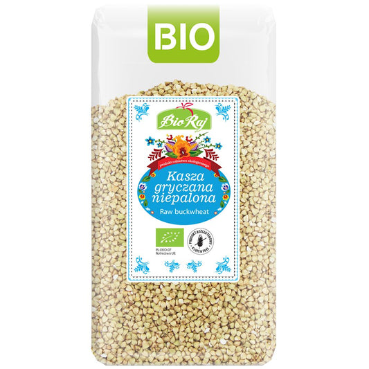 KASZA GRYCZANA NIEPALONA BEZGLUTENOWA BIO (POLSKA) 500 g - BIO RAJ