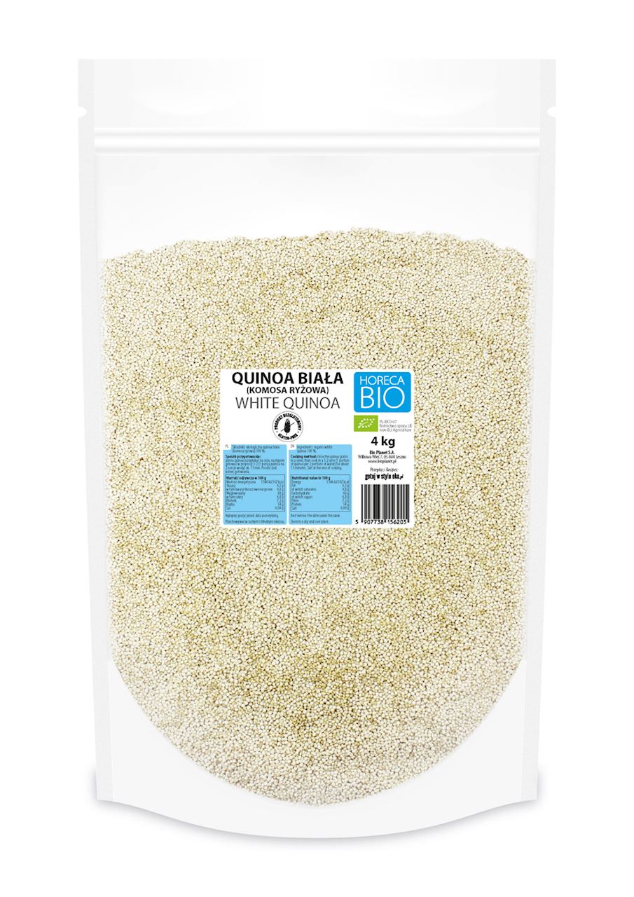QUINOA BIAŁA (KOMOSA RYŻOWA) BEZGLUTENOWA BIO 4 kg - HORECA (BIO PLANET)