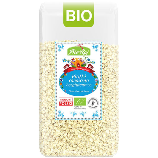 PŁATKI OWSIANE BEZGLUTENOWE BIO (POLSKA) 350 g - BIO RAJ