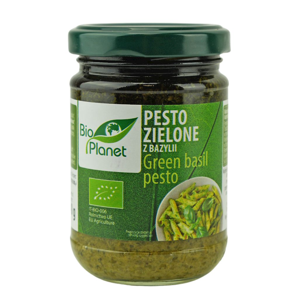 PESTO ZIELONE Z BAZYLII BIO 140 g - BIO PLANET
