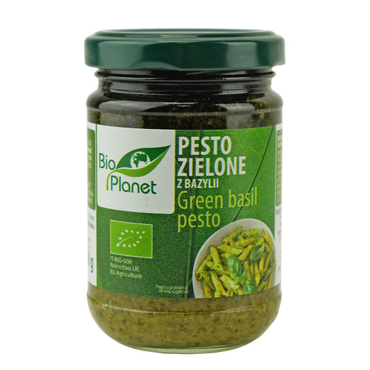 PESTO ZIELONE Z BAZYLII BIO 140 g - BIO PLANET