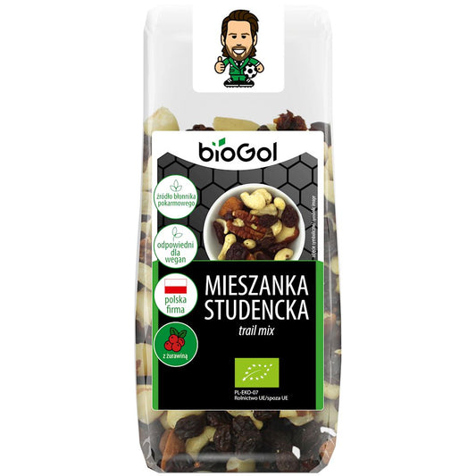 MIESZANKA STUDENCKA Z ŻURAWINĄ BIO 150 g - BIOGOL
