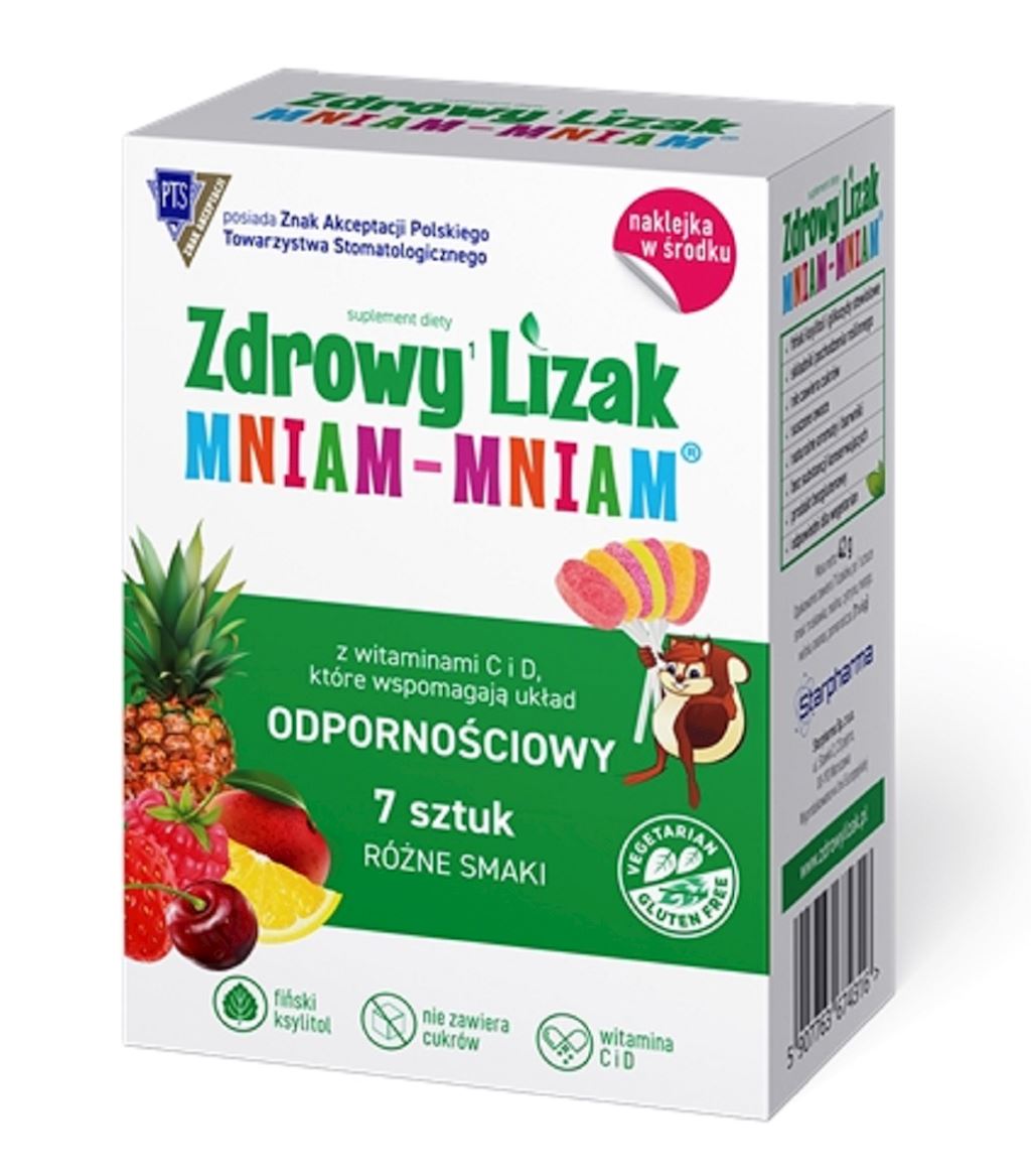 LIZAKI MIX SMAKÓW NA ODPORNOŚĆ BEZ CUKRU BEZGLUTENOWY (7 szt.) 42 g...