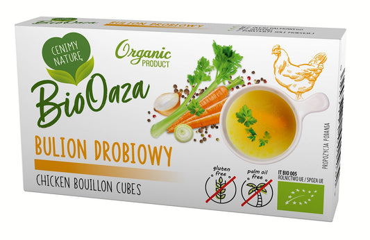BULION - KOSTKI DROBIOWE BEZ DODATKU CUKRÓW BEZGLUTENOWE BIO (6 x 11...