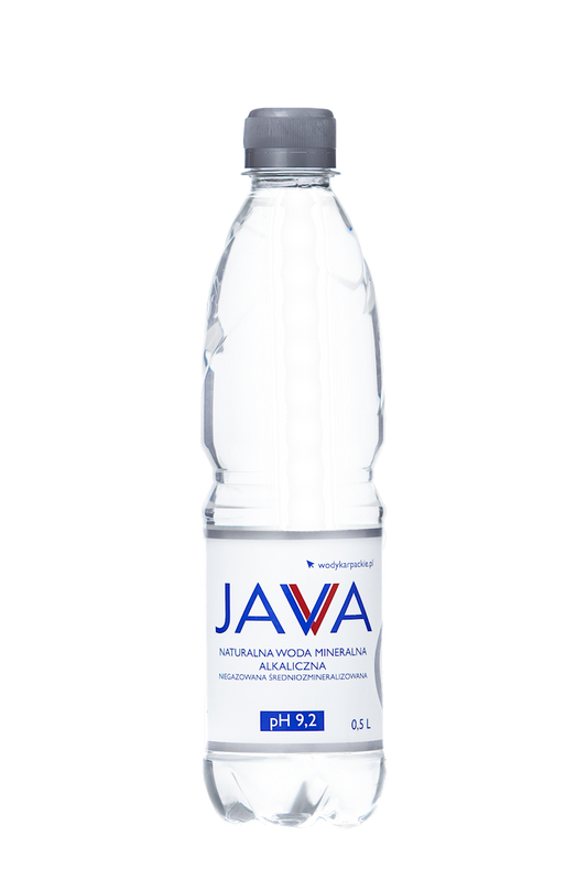 NATURALNA WODA MINERALNA ALKALICZNA NIEGAZOWANA 500 ml - JAVA