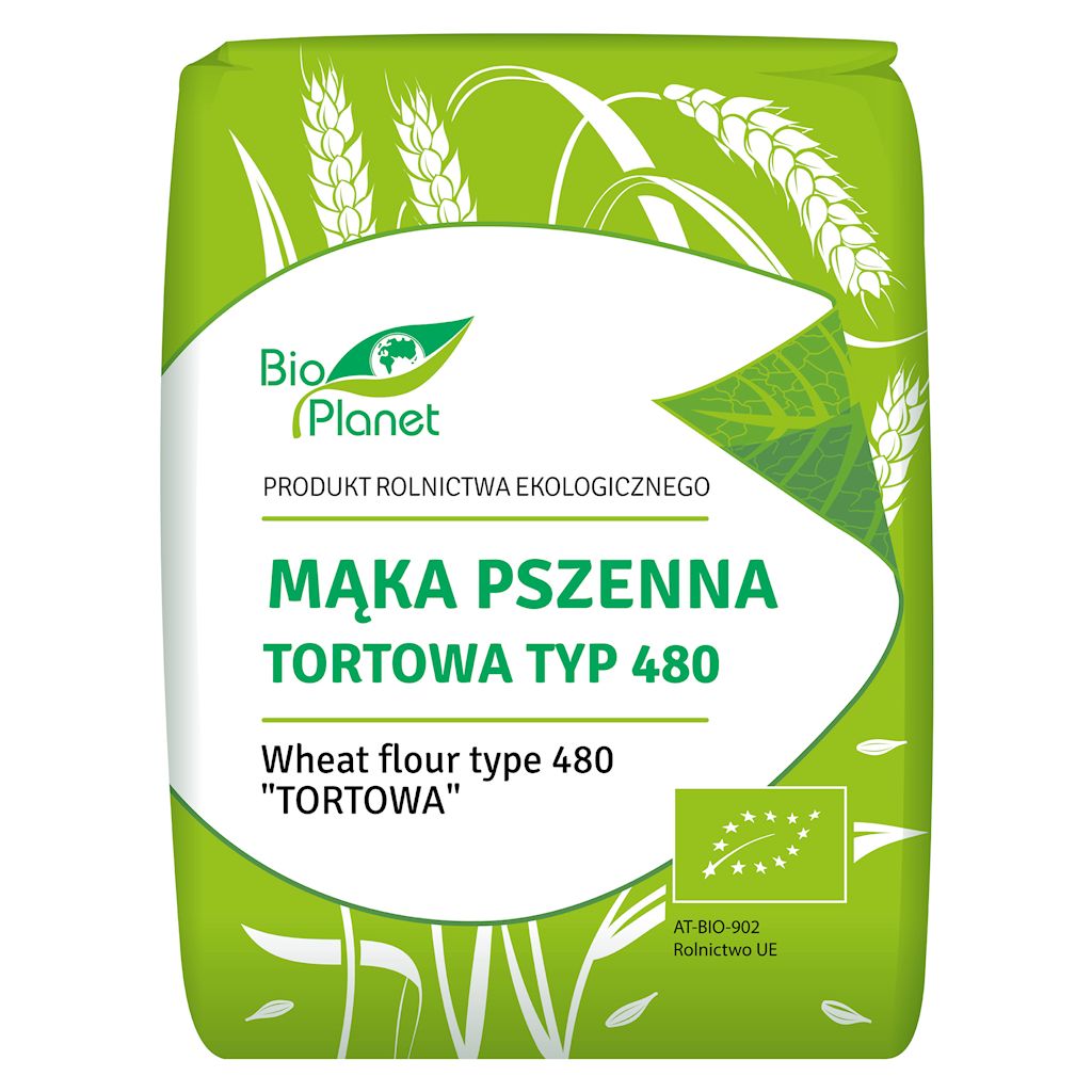 MĄKA PSZENNA TORTOWA TYP 480 BIO 1 kg - BIO PLANET