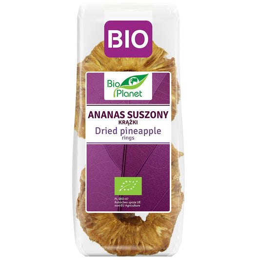 ANANAS SUSZONY KRĄŻKI BIO 100 g - BIO PLANET