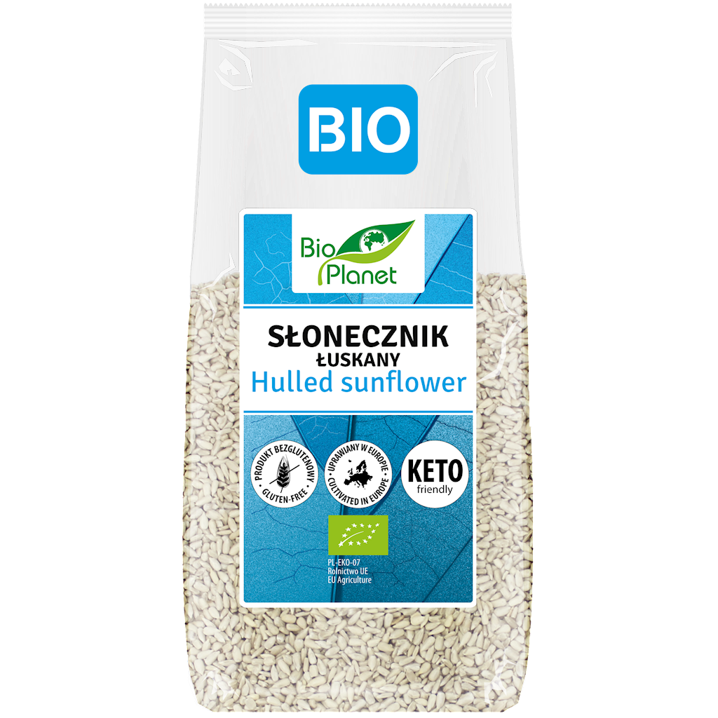 SŁONECZNIK ŁUSKANY BEZGLUTENOWY BIO 250 g - BIO PLANET