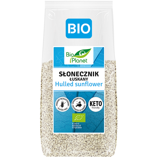 SŁONECZNIK ŁUSKANY BEZGLUTENOWY BIO 250 g - BIO PLANET