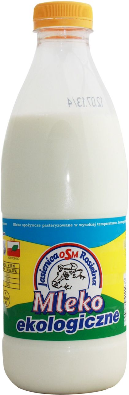 przecena MLEKO ŚWIEŻE 2% BUTELKA BIO 0,9 L- JASIENICA