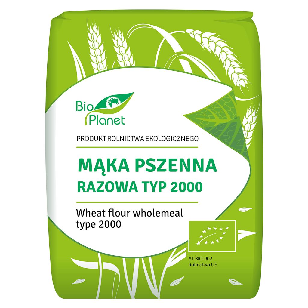 MĄKA PSZENNA RAZOWA TYP 2000 BIO 1 kg - BIO PLANET