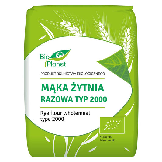 MĄKA ŻYTNIA RAZOWA TYP 2000 BIO 1 kg - BIO PLANET