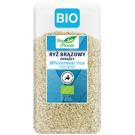 RYŻ BRĄZOWY OKRĄGŁY BIO 500 g - BIO PLANET