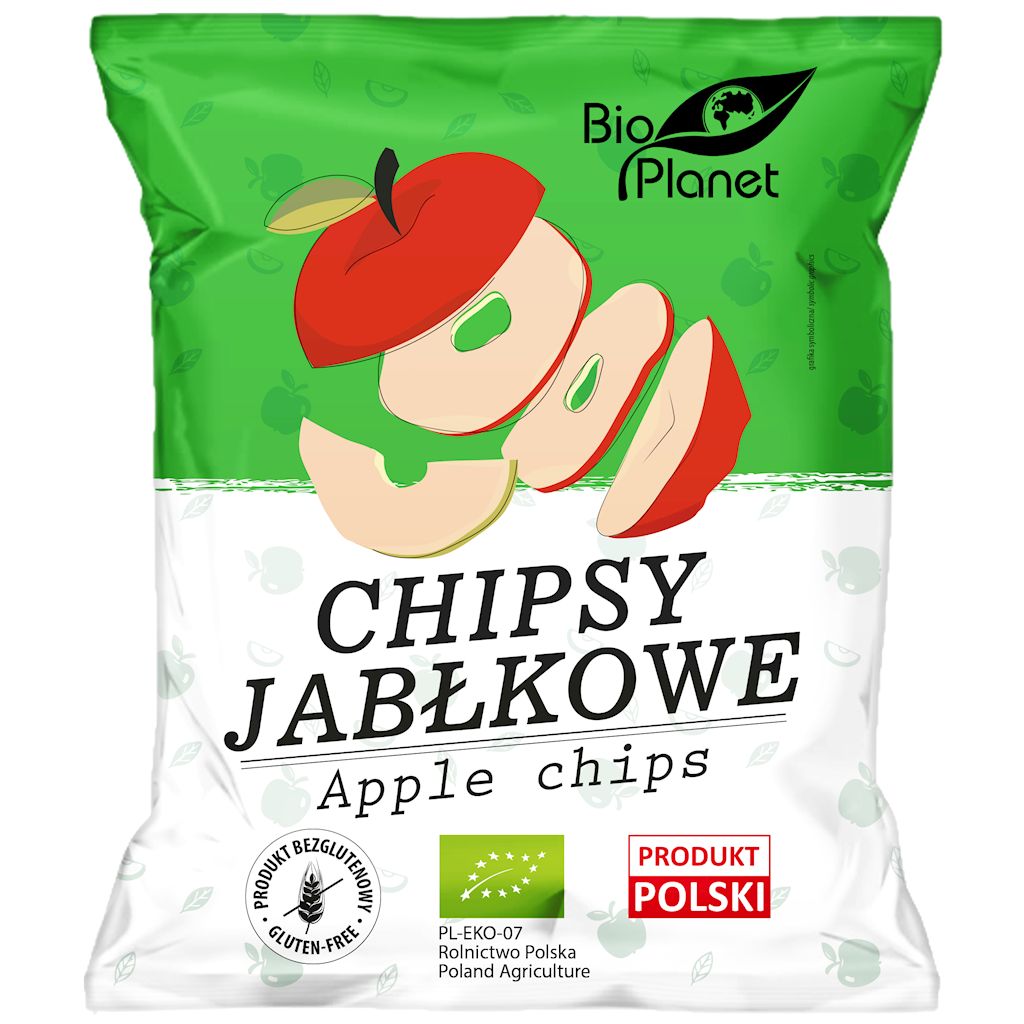 CHIPSY JABŁKOWE BEZGLUTENOWE BIO 100 g - BIO PLANET