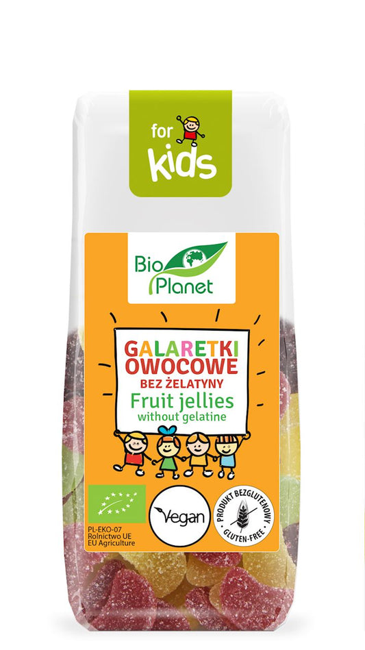 GALARETKI OWOCOWE BEZ ŻELATYNY BEZGLUTENOWE BIO 100 g - BIO PLANET FOR...