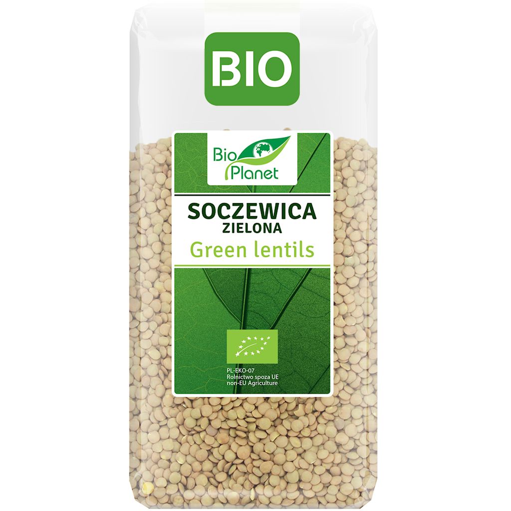 SOCZEWICA ZIELONA BIO 400 g - BIO PLANET