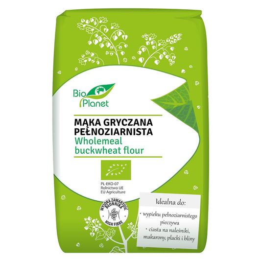 MĄKA GRYCZANA PEŁNOZIARNISTA BIO 500 g - BIO PLANET