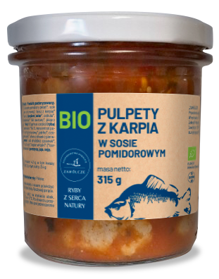PULPETY Z KARPIA W SOSIE POMIDOROWYM BIO 315 g - GOSPODARSTWO RYBACKIE...