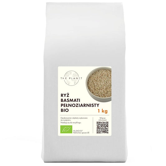 RYŻ BASMATI PEŁNOZIARNISTY BIO 1 kg - THE PLANET