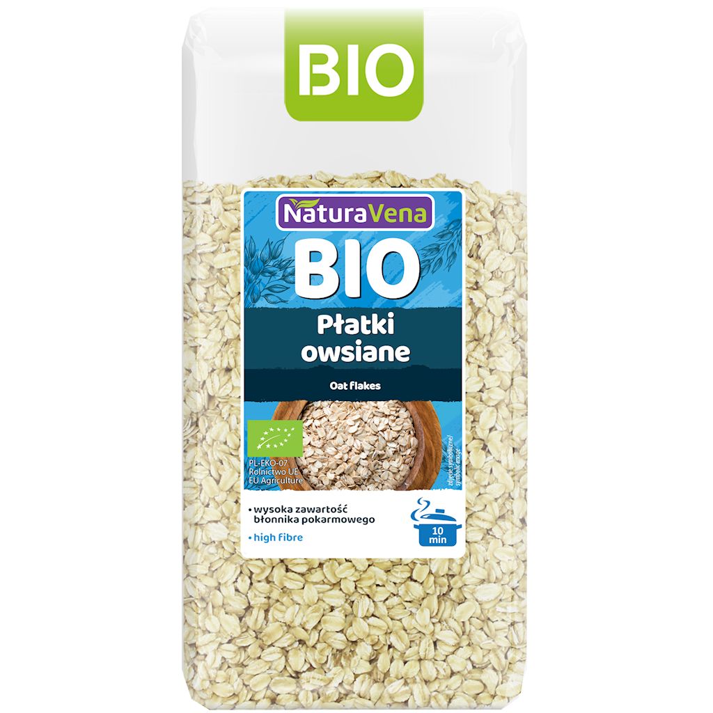 PŁATKI OWSIANE BIO 300 g - NATURAVENA